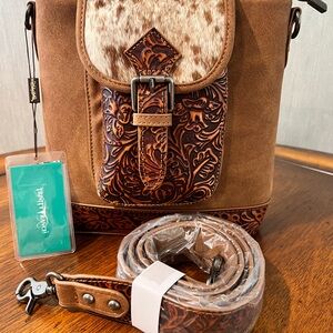 New Cowhide Leather Boho Crossbody Western Bag
20” X 9” 3 1/2” Wide